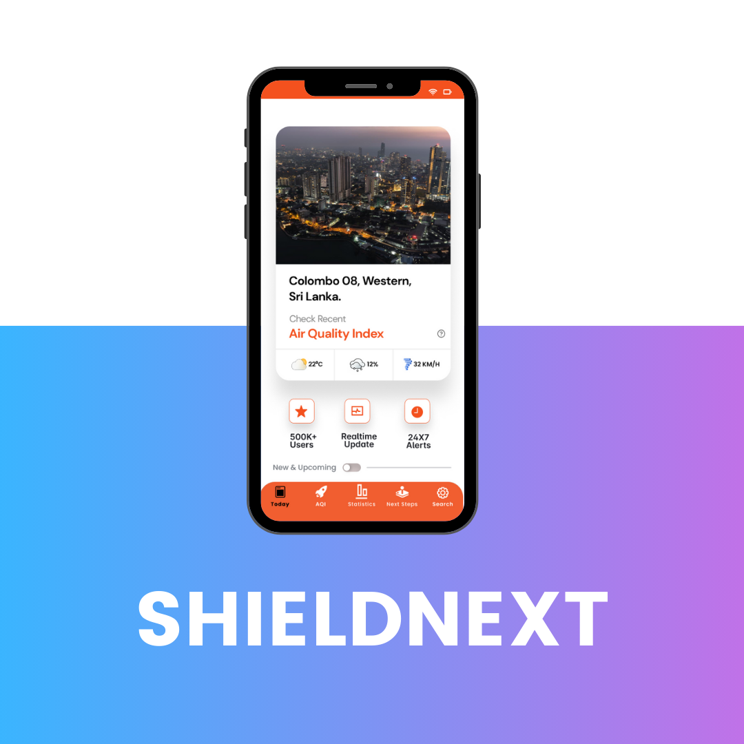 ShieldNext Air Quality Application UI