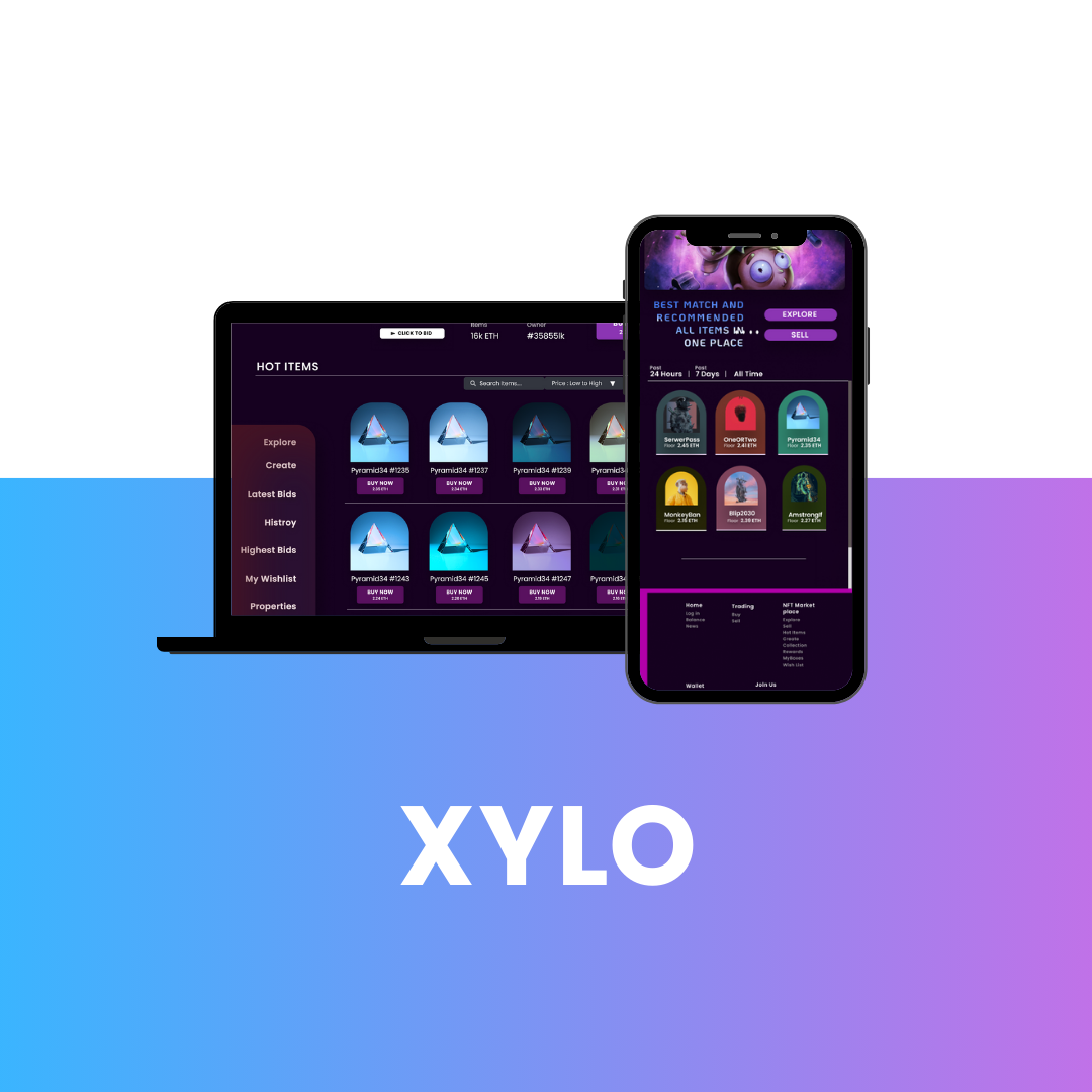 XYLO Bitcoin Wallet and NFT Marketplace